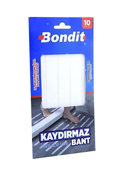 27kids Telvesse Bondit Banyo Mutfak Kaygan Zemin Bandı Kaydırmazlık Bant 2x20cm Açık Bej