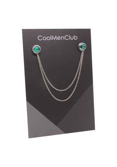 Coolmenclub Gömlek Yaka İğnesi Gümüş