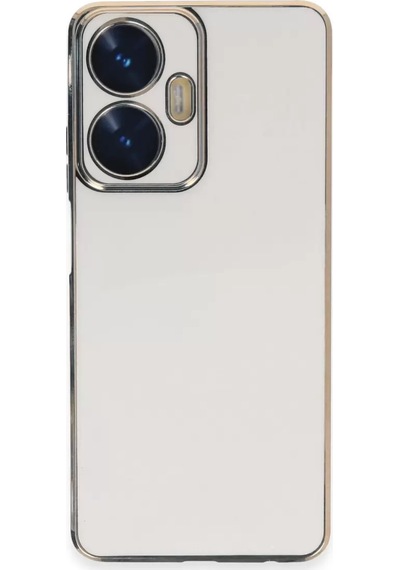 Newface Realme C55 Kılıf Volet Silikon - Beyaz