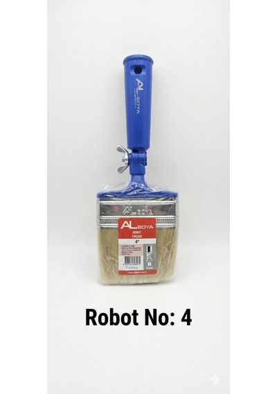 Alboya Robot Fırçası No : 4 - El Yormayan Ergonomik Sap