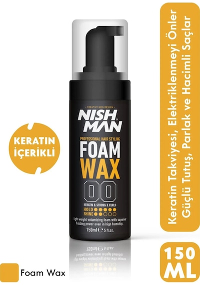 Saç Şekillendirici Köpük Wax Hacim Verici Bukle Belirginleştirici - 150 Ml