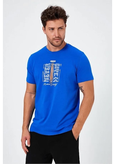Alexander Gardi Baskılı Regular Fit T-shirt E24-00213 Haki