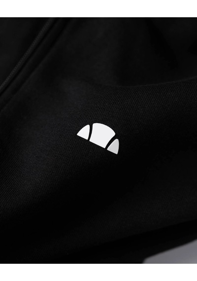 Ellesse Em560 Erkek Siyah Fermuarlı Kapüşonlu Siyah Sweat Siyah
