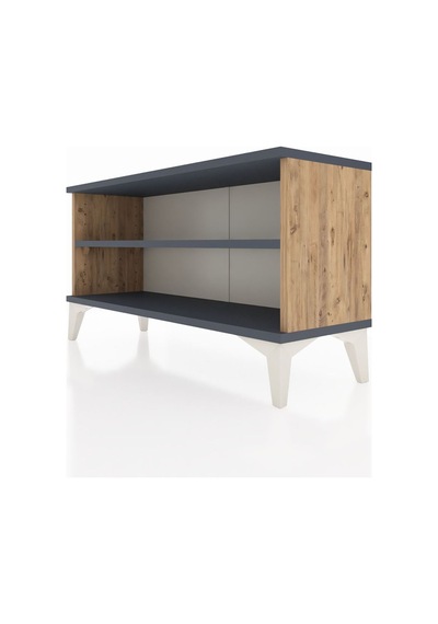 Arges Şifonyer Tek Raflı 88x30x48 Çam-antrasit Atlas Çam