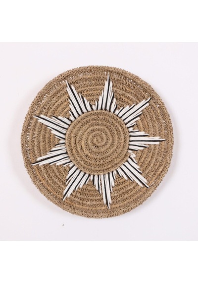 Doğal Rafya Duvar Tabağı 40 Cm