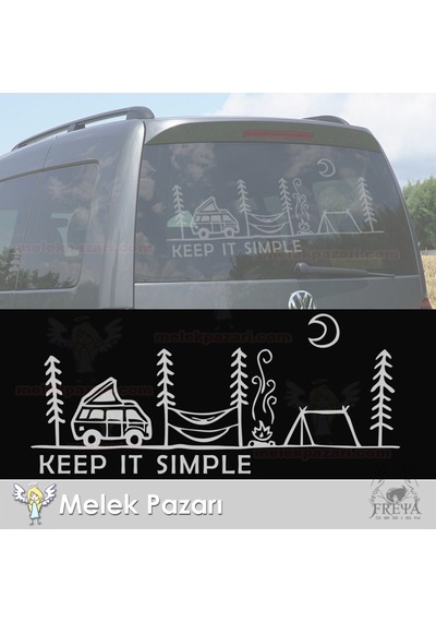 Yazı Tercihli Kamp, Karavan, Off Road Sticker