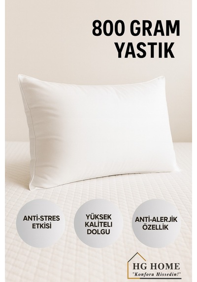 Klimalı Konfor Yastığı Terletmeyen, Gece Boyu Dengeli Uyku Destekli Beyaz