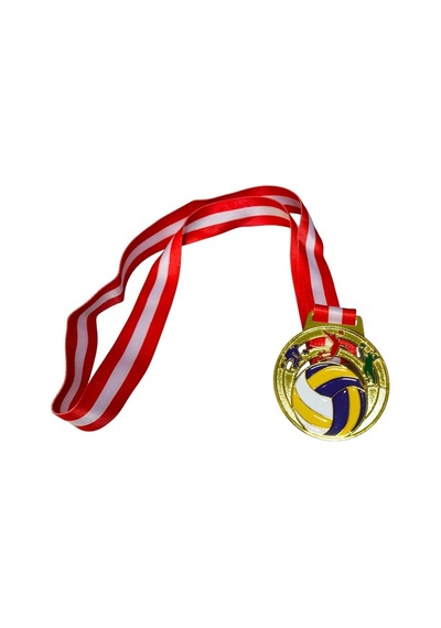 Özel Seri Mad-vol-1 Voleybol Figürlü Madalya 6,5 Cm Kupa Tören Maç Altın