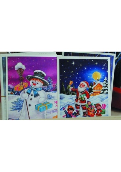 5 Adet Yılbaşı Kartpostal