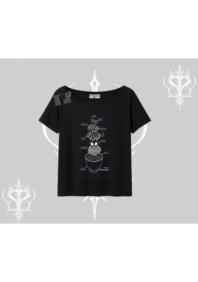Tarzsokak Kayık Yaka Tshirt Noodle Theory Hand Drawn Concept Siyah