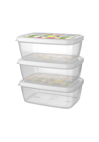 Saklama Kabı 3 Lü Set 850 Ml N1134277 Çok Renkli