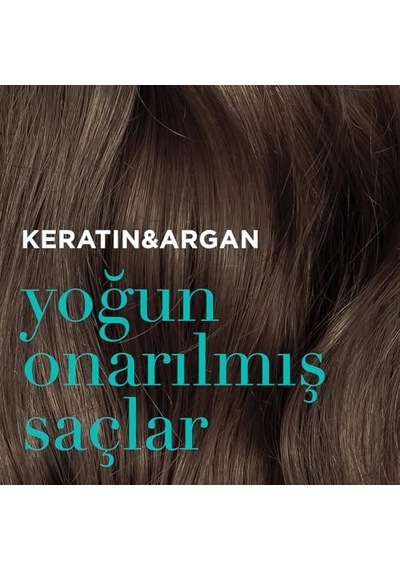 Keratin &amp Argan Onarıcı Saç Bakım Şampuanı 900 Mililitre, Yıpranmış Ve Hasar Görmüş Saçlar Diğer