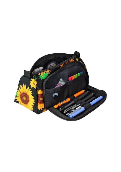 Jacbag Prime Xl-lastik Ayraçlı İki Bölmeli Kalem Kutusu Prime Xl-ayçiçeği renkli