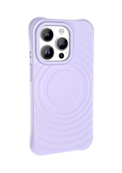 Apple Uyumlu iPhone 14 Pro M-safe Şarj Özellikli Airbagli Mat Görünümlü Zore Hepi Kapak Lila