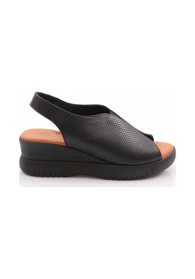 Dgn 2521405 Kadin Kalin Taban Sandalet Siyah