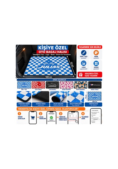 Kişiye Özel Baskılı Oto Bagaj Halısı 75x100 Cm İsim, Logo, Yazı Ve Desen Tasarımlı Kaymaz Tabanlı Bagaj Paspası - 938101649 Kişiye Özel Baskılı Oto Bagaj Halısı 75x100 Cm İsim, Logo, Yazı Ve Desen Tasarımlı Kaymaz Tabanlı Bagaj Paspası - 938101649