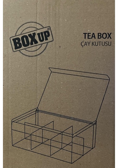 Tr Ezmk Ev Gereçleri Box Up Plastik 6 Bölmeli Poşet Çay Saklama Kutusu, Poşet Çay Kutusu, Bitki Çay Kutusu, Şeff Diğer