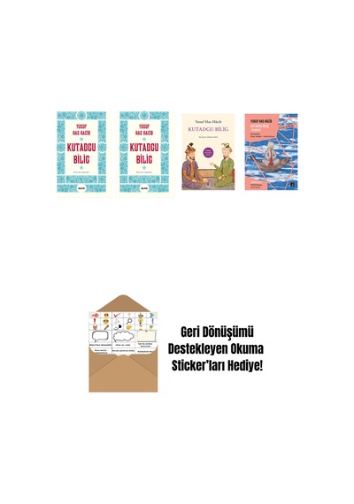 Yusuf Has Hacib 4 Kitap Set + Okuma Sticker'ları