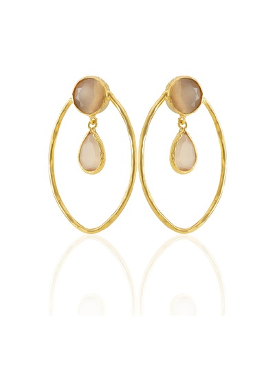 Kadir Jewellery 22 Ayar Altın Kaplama Vintage Küpe -el İşçiliği Ve Hipoalerjenik Küpe Turuncu 98463492