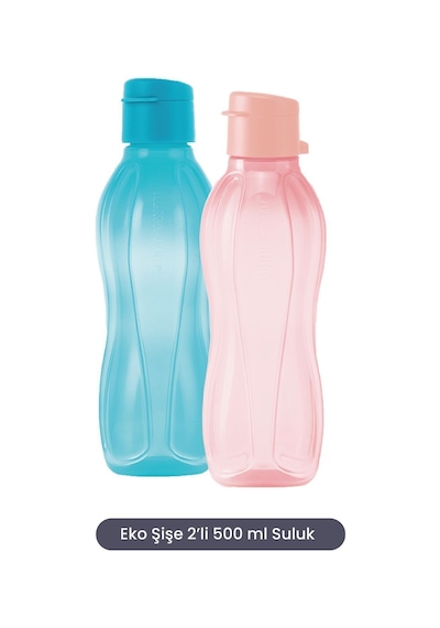 Eco Şişe 2li 500 Ml Suluk Mavi Ve Pamuk Şeker