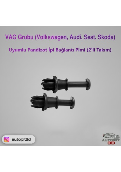Vag Grubu Volkswagen / Audi / Seat / Skoda Uyumlu Pandizot İpi Bağlantı Pimi 2li Takım