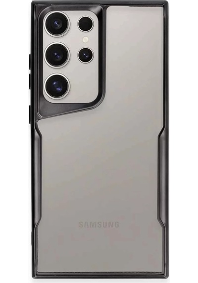 Newface Samsung Galaxy S23 Ultra Kılıf Boyi Silikon Kapak - Siyah