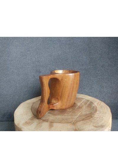 Ceviz Ağacı Kuksa Bardak K1704 Çok Renkli