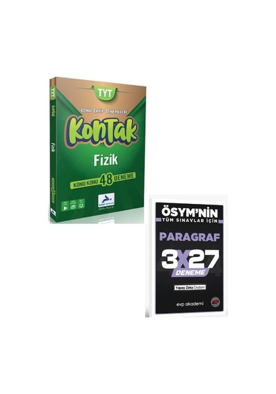 2027 Paraf 2027 Tyt Fizik Kontak Konu Takip Denemeleri+ Evp Akademi Paragraf