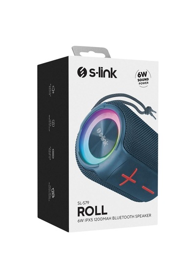 S-link SL-S79 Roll 6W 1200 mAh Bluetooth Hoparlör