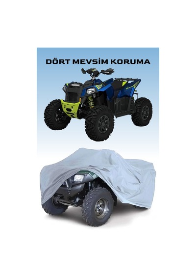 Gri P.olaris Scrambler Xp 1000 Atv Brandası, Atv Koruyucu Örtüsü