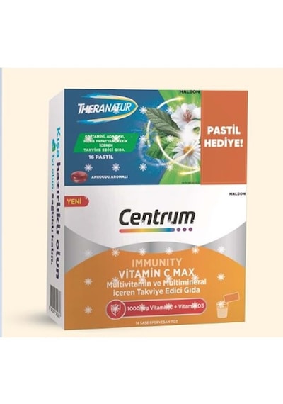 Centrum Immunıty Vıtamın C-max +theranatur Pastıl