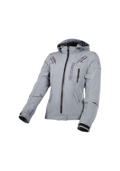 4riders Alice Pro Korumalı Softshell Kadın Motosiklet Montu Gri
