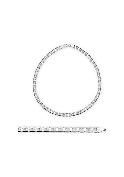 925 Ayar 50 Cm 80 Mikron Barlı Gümüş Erkek Zincir Kolye (291698762)