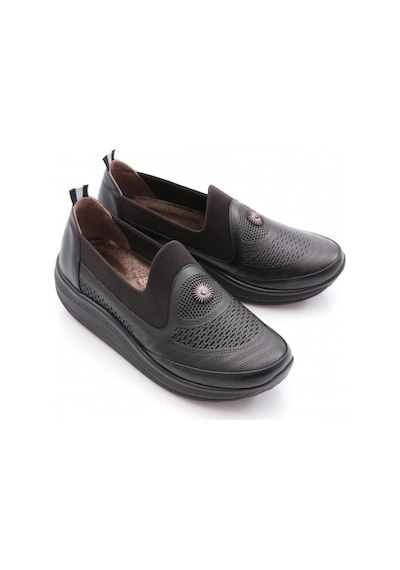 Dgn 4029 Kadin Comfort Ayakkabi Siyah Analin