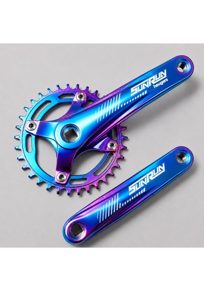 Heugers Sunrun Wing-211 34t 170mm Kare Mil Alüminyum Tekyaprak Aynakol Raınbow