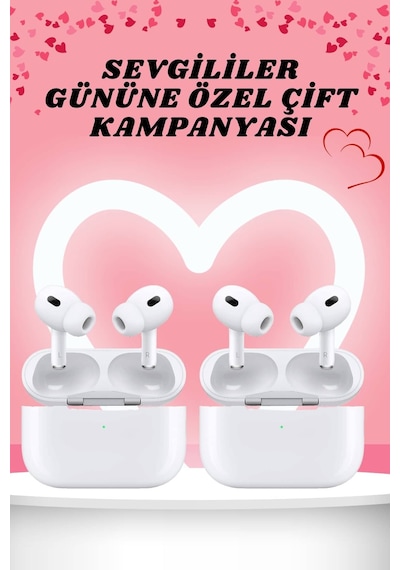 Sevgiliye  Çift Kulaklığı Yeni Nesil Pro Kulaklık Sevgililer Gününe Özel Kampanya 3