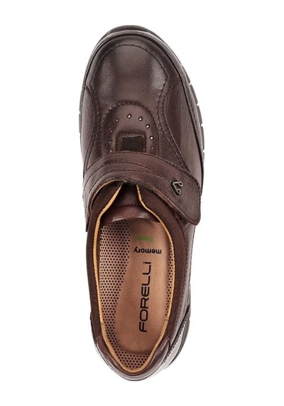 Forelli 29445-G Iris Kahve Kadın Comfort Deri Ayakkabı Çok Renkli
