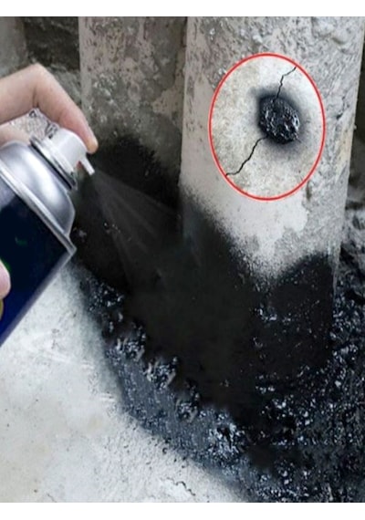 Su Geçirmez Sprey Börfh Su Sızdırmazlık Spreyi Siyah İzolasyon