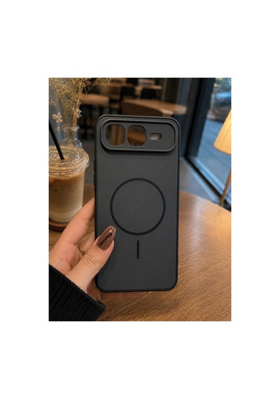 Infinix Smart 10 Plus Uyumlu Darbe Emici Koruyucu Kılıf Magsafe Çalışmaz Siyah