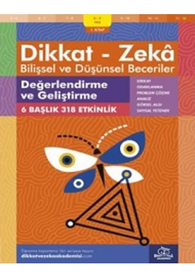 Dikkat Zeka - Bilişsel ve Düşünsel Beceriler 8-9 Yaş Değerlendirme ve Geliştirme 1.Kitap - Andrew Baines - Dikkat ve Zeka Akademisi