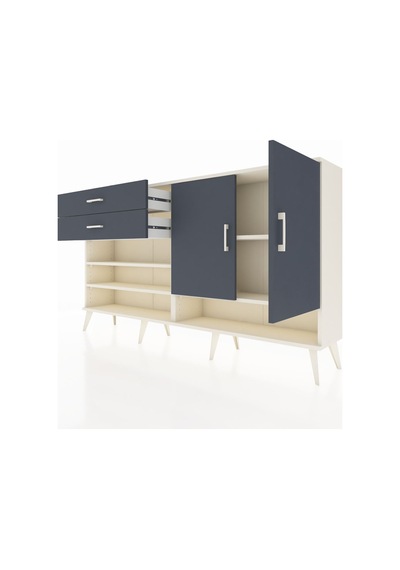 Arges Konsol 4 Raflı 2 Çekmeceli 2 Kapaklı 176x30x99 Aytaşı-antra Aytaşı-antrasit Arges Konsol 4 Raflı 2 Çekmeceli 2 Kapaklı 176x30x99 Aytaşı-antra Aytaşı-antrasit