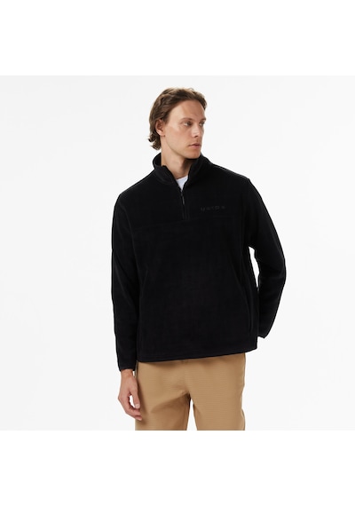 United4 Unıted4 Erkek Siyah Half Zip Sweatshirt Romeo SiYAH