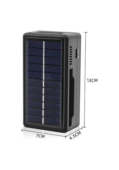 Güneş Enerjili Çoklu Pil Şarj Cihazı Ve Powerbank - 18650/26650 Uyumlu