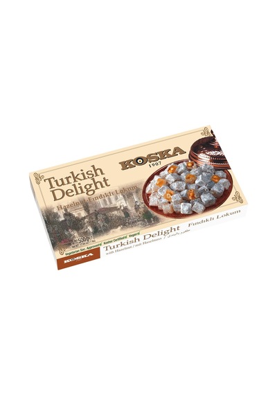 Koska Fındıklı Lokum 500g - Geleneksel Türk Tatlısı - 8 Adet Tarı