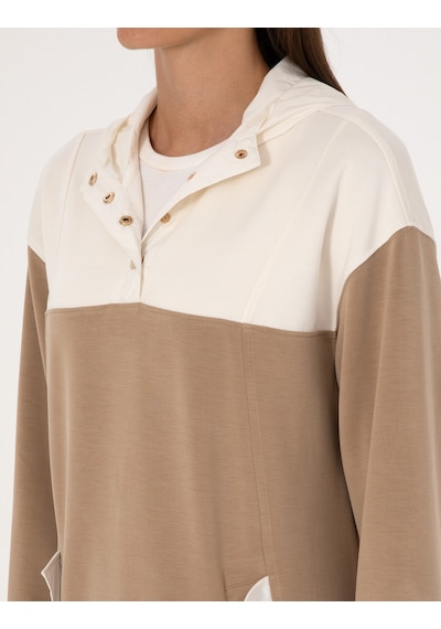 Pierre Cardin Kadın Bej Sweatshirt 50309096-vr011 Bej