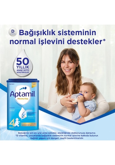 Aptamil Çocuk Devam Sütü 1 Yaş+ No:4 1200 G