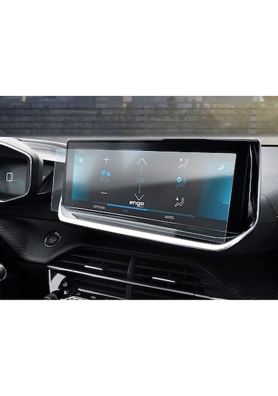 Peugeot 208 10 İnç Ekran Koruyucu Multimedya Şeffaf Nano