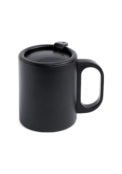 Paslanmaz Çelik Mug, Paslanmaz Çelik Termos Bardak-300 Ml Siyah