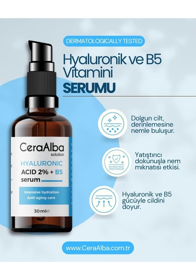 Ceraalba Hyaluronik & B5 Vitamin Serumu