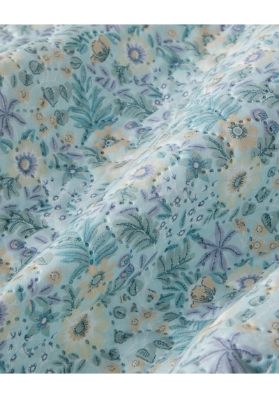English Home Misty Flora King Size Çok Amaçlı Örtü 220x240 Cm Açık Mavi Açık Mavi